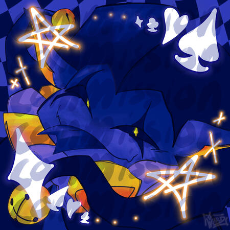[2025] jevil, rendered icon comm for bunni