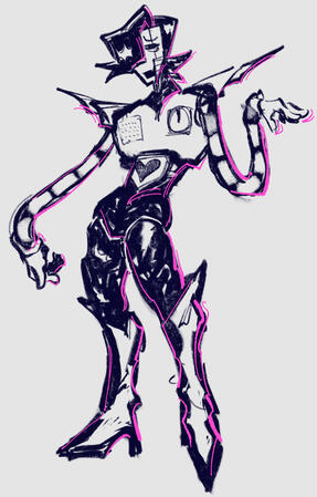 [2026] mettaton UNDERTALE fullbody sketch