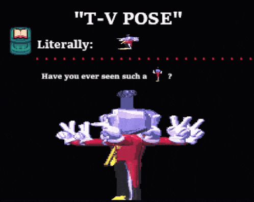 t-v pose